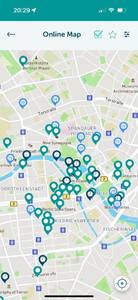 Berlin. Map of Attractions